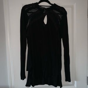 Free People’s New Romantic Mesh Long Sleeve Top